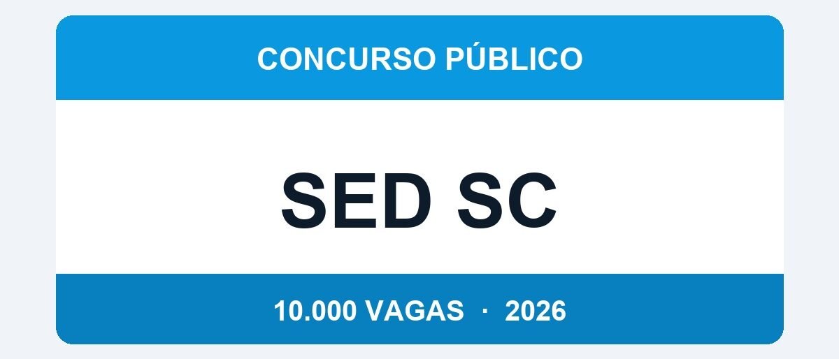 SED SC 2026: Maior Concurso do Ano com 10.000 Vagas para Professores e Técnicos — Inscrições a Partir de Amanhã
