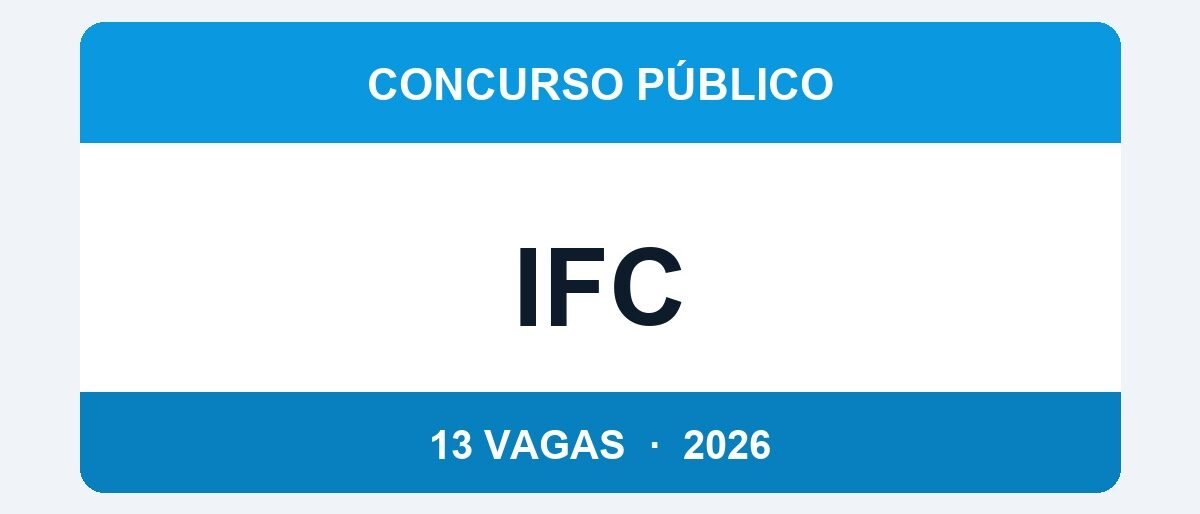 IFC 2026: Último Dia de Inscrição Amanhã para 13 Vagas de Técnico-Administrativo