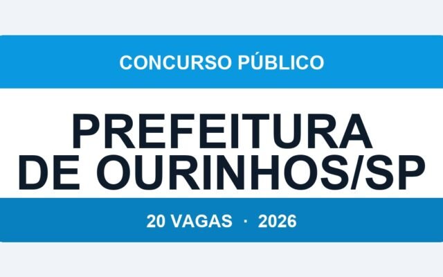 Prefeitura de Ourinhos/SP 2026: 20 Vagas de Agente Administrativo com Salário de R$ 2.830 — Inscrições de 30/03 a 13/04