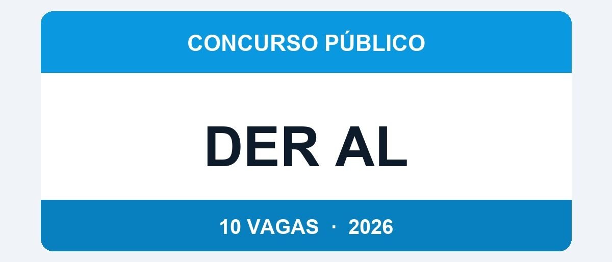 DER AL 2026: 10 Vagas de Assessor Técnico Rodoviário com Salário de R$ 8.458 — Inscrições de 07/04 a 14/05