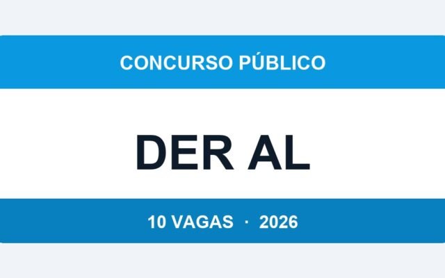 DER AL 2026: 10 Vagas de Assessor Técnico Rodoviário com Salário de R$ 8.458 — Inscrições de 07/04 a 14/05