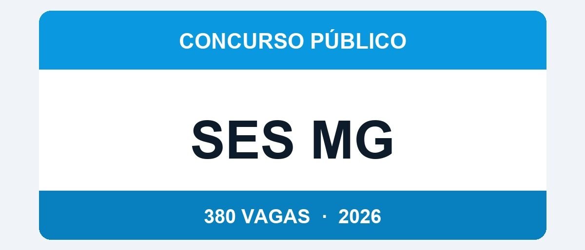 SES MG 2026: Previsto Concurso com 380 Vagas para Especialista em Saúde — Prova em 03/05