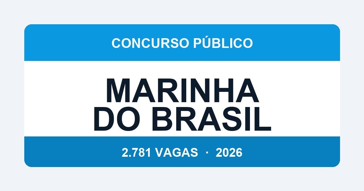 Marinha do Brasil 2026: 2.781 Vagas com Salários de até R$ 14.100 — Veja Tudo