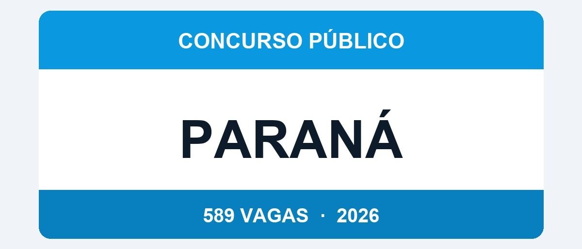 Paraná 2026: Concurso com 589 Vagas para Agente Socioeducativo — Inscrições até 22 de Abril