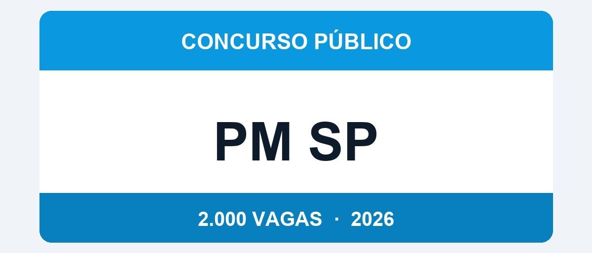 Concurso PM SP 2026: 2.000 Vagas para Soldado — Edital Previsto para Abril